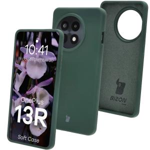 Silikonowe etui Bizon Soft Case do OnePlus 13R, ciemnozielone