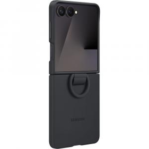 Etui Samsung Silicone Case Ring do Galaxy Z Flip7, czarne