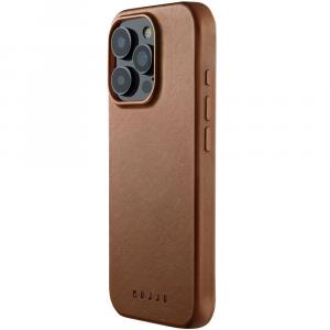 Etui Mujjo Full Leather Case do MagSafe do iPhone 16 Pro, beżowe
