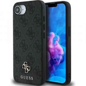 Etui Guess Hardcase 4G Small 4G and Classic do MagSafe do iPhone 16e, czarne