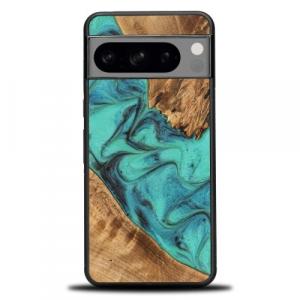 Drewniane etui Bewood Unique - Turquoise do Google Pixel 8