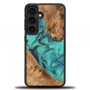 Drewniane etui do Galaxy S24, Bewood Unique Turquoise