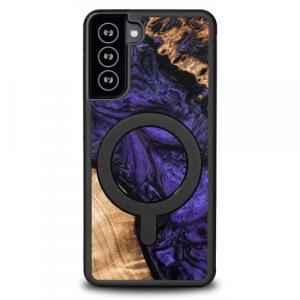 Drewniane etui do Galaxy S21 FE, Bewood Unique Violet do MagSafe