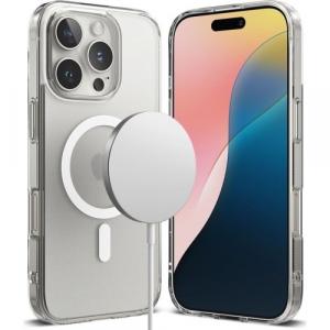 Etui Ringke Fusion Magnetic do iPhone 16 Pro Max do MagSafe, przezroczysto-matowe