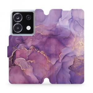 Etui z klapką do Xiaomi Poco X6, Mobiwear Book, fioletowe