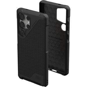 Etui pancerne Urban Armor Gear Metropolis LT Magnet Kevlar do Galaxy S25 Ultra, czarne z kevlarem