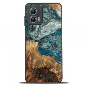 Drewniane etui do Motorola Moto G53 5G, Bewood Unique Planets Ziemia