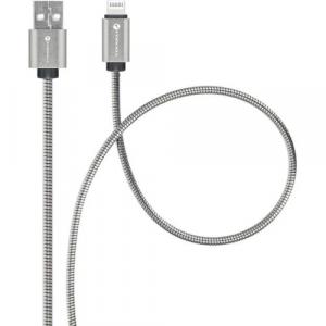 Kabel Forcell C236 USB-A do Lightning, 2,4A, 12W, 1 m, srebrny