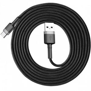 Kabel Baseus Cafule 2A USB-A do USB-C 2m, czarno-szary