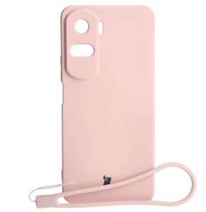 Etui Bizon Case Silicone do Honor 90 Lite, jasnoróżowe