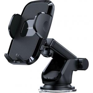 OUTLET: Mechaniczny uchwyt samochodowy na telefon na kokpit i szybę, Joyroom JR-ZS259, czarny