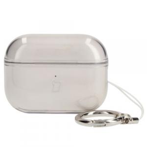 Etui Bizon Case Headphone Clear do Airpods Pro 2, przezroczysto-czarne