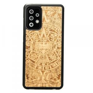 Drewniane etui Bewood Galaxy A73 5G KALENDARZ AZTECKI ANIEGRE