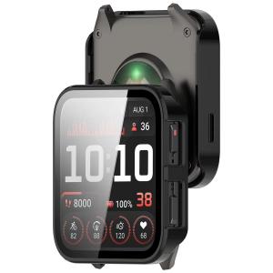 Etui ze szkłem do zegarka Bizon Case+Glass Watch do Garmin Venu X1, czarne