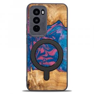 Drewniane etui do Oppo Reno 12, Bewood Unique Neons Vegas do MagSafe