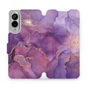 Etui z klapką do Galaxy S25 Edge, Mobiwear Book, fioletowe