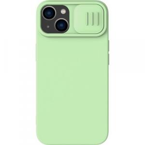 Etui z ochroną aparatu Nillkin CamShield Silky do iPhone 15, jasnozielone