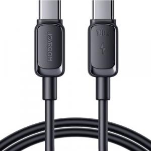 Kabel do ładowania / transmisji danych Joyroom Multi-Color Series USB-C do USB-C, 100W, 1.2m, czarny