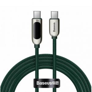 Kabel Baseus Display 100W 5A USB-C do USB-C 2m, zielony