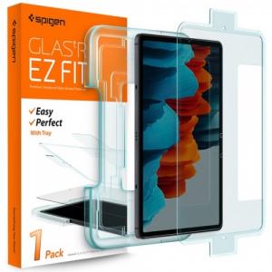 Szkło do etui + Aplikator Spigen Glas.tr EZ Fit Galaxy Tab S8/S7