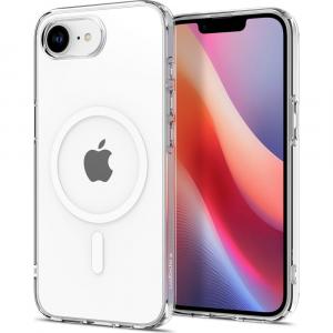 Etui Spigen Crystal Flex Mag do MagSafe do iPhone 16e, przezroczysto-białe