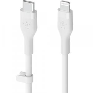 Kabel Belkin Boost Charge Flex Silicone MFi USB-C do Lightning 2m, biały