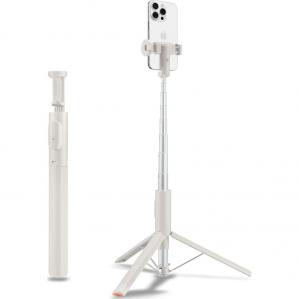 Uchwyt, kijek, statyw Spigen S541W Bluetooth Selfie Stick Tripod, beżowy