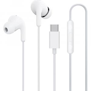 Słuchawki przewodowe dokanałowe Xiaomi Earphones, USB-C, 1.25 m, białe