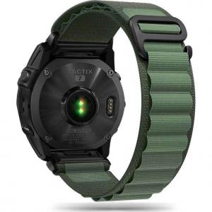 OUTLET: Pasek Tech Protect Nylon Pro, QuickFit 22 mm do Garmin Fenix 8 (47 mm) / E / 7 Pro / 7 / 6 Pro / 6, zielony