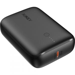 Powerbank AUKEY Basix Mini 20W, PD 20W, 10000 mAh, 2x USB-C 1x USB-A, czarny