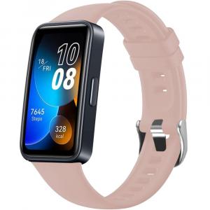 Silikonowy pasek Fixed Silicone Strap do Huawei Band 10 / 9 / 8, różowy