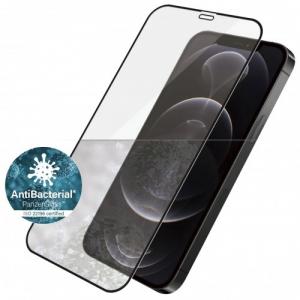 Szkło antybakteryjne do etui Panzerglass Case Friendly E2E iPhone 12 / 12 Pro, czarna ramka