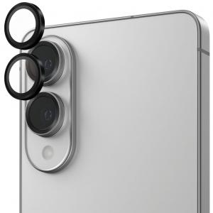 Szkło hartowane na aparat z aplikatorem PanzerGlass Hoops do Galaxy S25 Edge, czarne