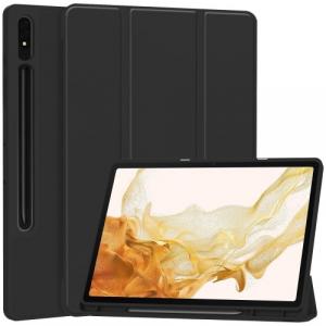Etui Bizon Case Tab Lizard do Galaxy Tab S10 Plus / S9 Plus, czarne