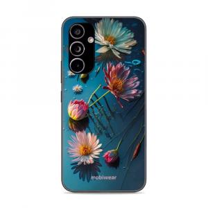 Etui ochronne do Galaxy A54 5G, Mobiwear Glossy Case, niebiesko-kwieciste