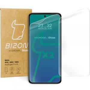 Folia hydrożelowa na ekran Bizon Glass Hydrogel Front do Motorola Moto G14 / G54 / G55 / G84, 2 sztuki