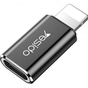 Adapter / przejściówka Yesido OTG GS03 USB-C do Lightning, czarny