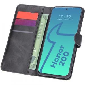 Etui z klapką Bizon Case Pocket do Honor 200, czarne