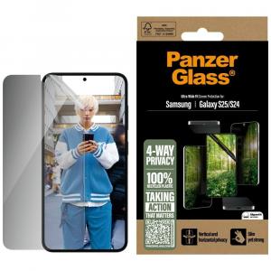 Szkło prywatyzujące z aplikatorem PanzerGlass Ultra-Wide Fit Matrix do Galaxy S25 / S24