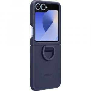 OUTLET: Etui Samsung Silicone Cover Ring do Galaxy Z Flip7 FE / Z Flip6, granatowe