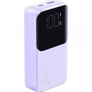 Powerbank Joyroom JR-PBC07 20000mAh, 30W, 1x USB-A / 1x USB-C + kabel USB-C i Lightning, fioletowy