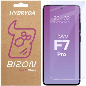 Elastyczne szkło hybrydowe Bizon Glass Mule do Xiaomi Poco F7 Pro