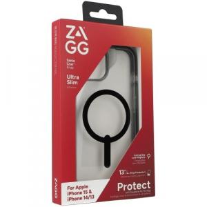 Etui Zagg Santa Cruz Snap z MagSafe do iPhone 15, czarne