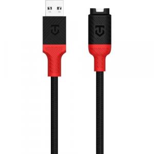 Kabel do ładowania zegarków Garmin, Tactical Recce 3:20, USB-A, 1m, czarno-czerwony