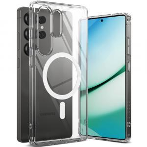 Etui Ringke Fusion Magnetic do Galaxy S25 Ultra, przezroczysto-białe