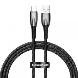 OUTLET: Kabel Baseus Glimmer Series 100W USB-A do USB-C 1m, czarny