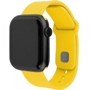 Silikonowy pasek Fixed Silicone Strap do Apple Watch 38/40/41/42 mm, żółty