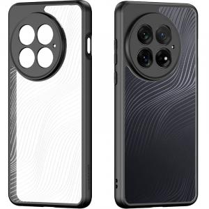 Etui Dux Ducis AIMO do OnePlus 13, przezroczyste z czarną ramką