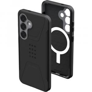 Etui pancerne Urban Armor Gear Civilian Magnet do Galaxy S25, czarne