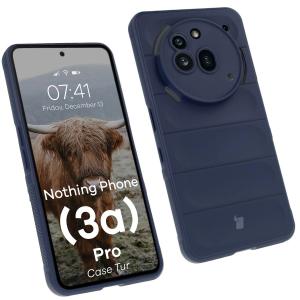 Pancerne etui Bizon Case Tur do Nothing Phone (3a) Pro, granatowe
